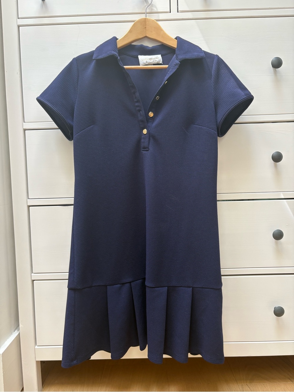 Pappagallo Navy Blue Short Sleeve Polo Dress